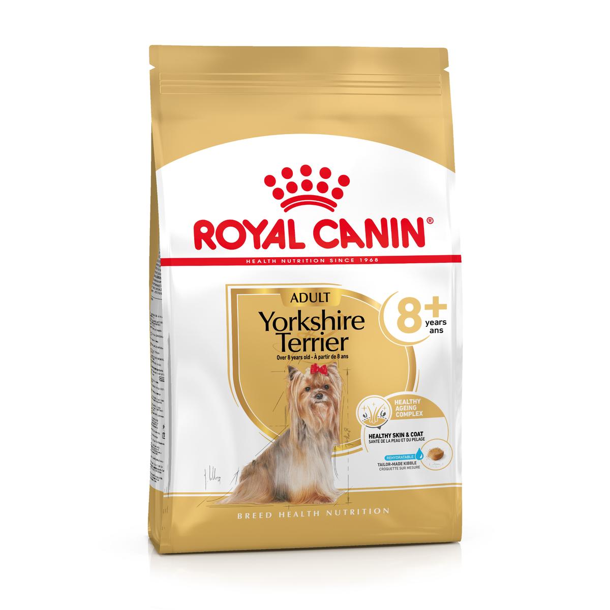 2x3kg Yorkshire Terrier Adult 8+ Royal Canin Breed Hondenvoer